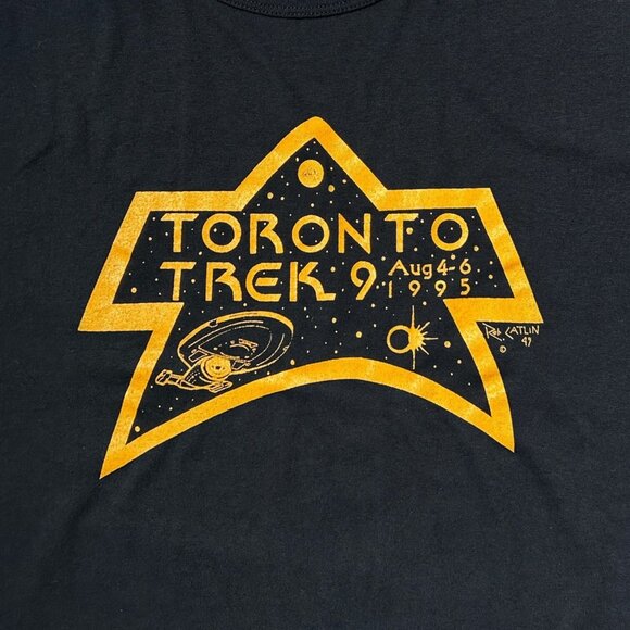 90s Vintage Toronto Trek 9 Sci-Fi Convention T-shirt Science Single Stitch 1995. - Picture 4 of 7
